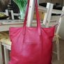 Red Leather Handbag Image 3