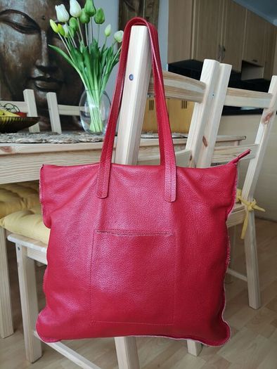 Red Leather Handbag