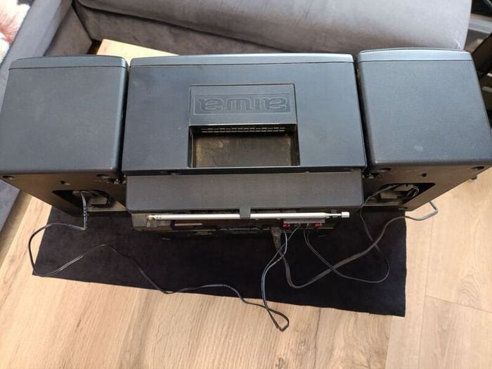 Aiwa CA W51 Dual Cassette Recorder Radio Boombox HI Speed Dubbing W EQ