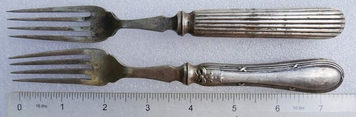 Vintage mixed set of Elkington & Co. silver-plated flatware 1800s
