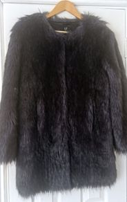 Unreal Fur faux fur coat size XS