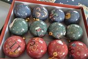 x1 Box of Large Shatterproof 12 Days of Christmas Baubles