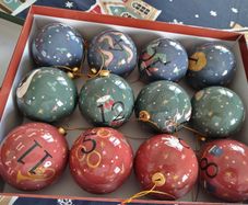 x1 Box of Large Shatterproof 12 Days of Christmas Baubles