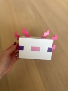 Minecraft Axolotl Night Light