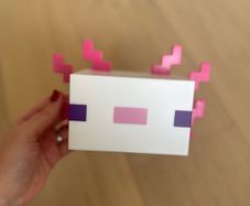 Minecraft Axolotl Night Light