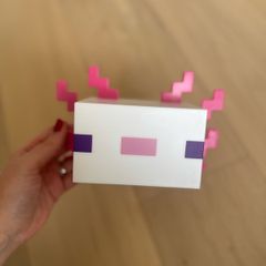 Minecraft Axolotl Night Light