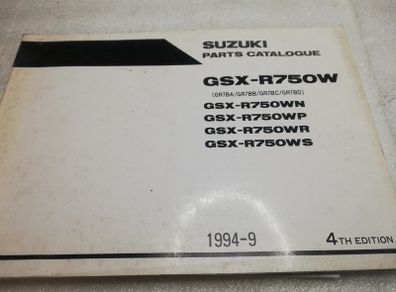 Gsxr 750 Wn Wp Wr Ws Parts Manual