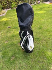 Leather Powerkaddy golf bag