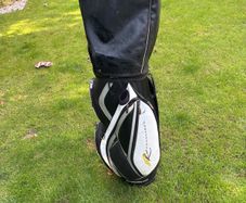 Leather Powerkaddy golf bag