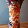 Japanese Imari Trumpet Vase Three Friends of Winter Pattern 19th Century Image 4