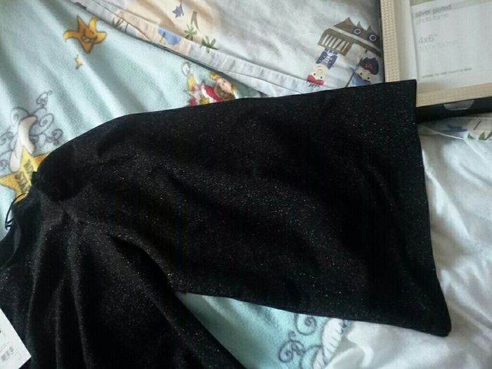 Bnwt Black Lurex Flare Top