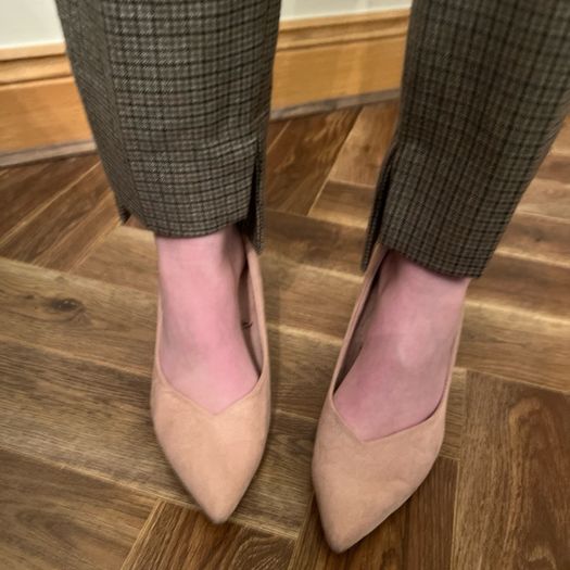 Zara brown check trousers. Size 8