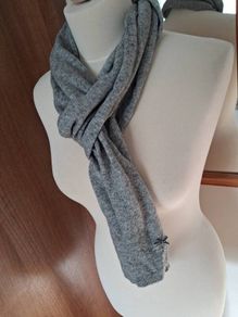 Avoca Grey Lambswool Scarf
