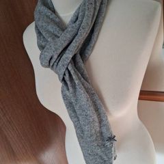 Avoca Grey Lambswool Scarf