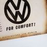 Vw Beetle Irish 1950s Advert Poster Ireland, Irish Memorabilia Image 4