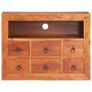 Sideboard 80x30x60 cm Solid Acacia Wood Image 4