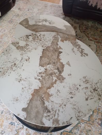 Set of two marble  coffee tables