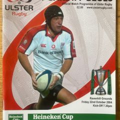 2004 Ulster v Cardiff Blues - Heineken Cup Programme