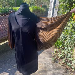 Black occasion dress with WOW sleeves