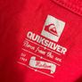 Quiksilver Red Classic Logo TShirt Size Medium like new Image 4
