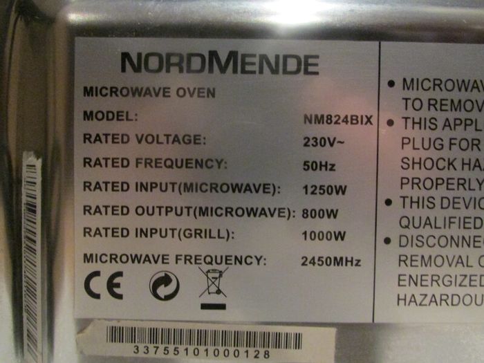 integrated NordMende microwave