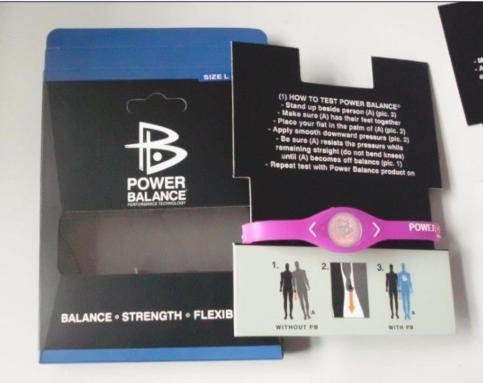 Pink Power Balance Silicone WristBand Bracelet. Retail Box New
