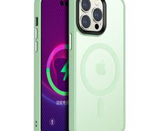 For Apple iPhone 16 Pro Max Skin-Feel Magnetic Magsafe Case Green Success