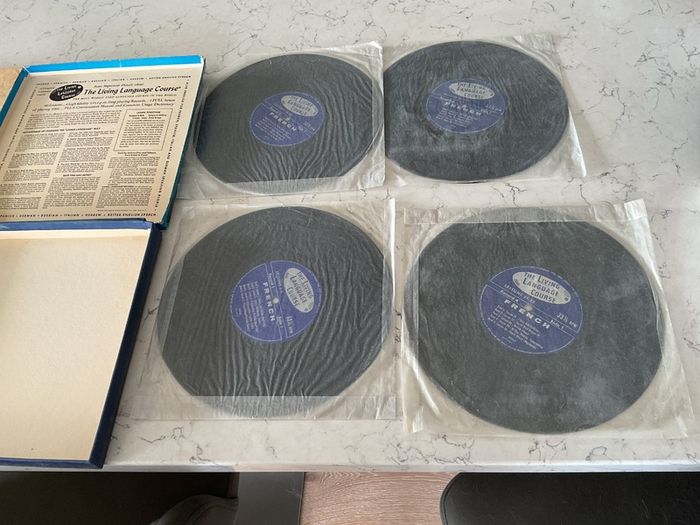 Vintage Living French A Complete Language Course Vinyl Record Set
