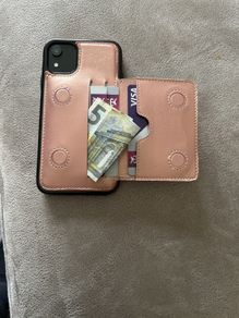 Card slot holder wallet case for iPhone 11