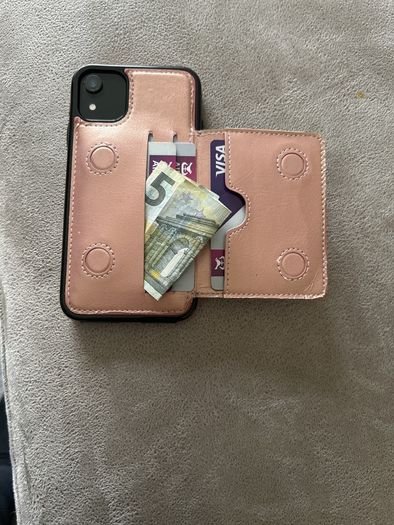 Card slot holder wallet case for iPhone 11