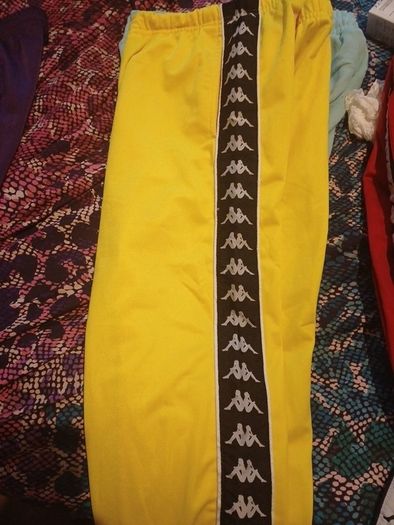 kappa old school yellow jogs male/female
