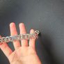 Iced Out Cuban Link Clover Bracelet 8 Inch Image 8
