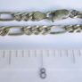 Vintage Sterling Silver 925 Figaro Link Necklace Chain length 18" - 14,68g Image 10