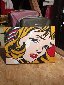 Pop art on canvas