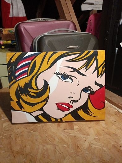 Pop art on canvas