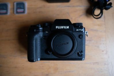 Fuji X-T2 plus accessories and SD cards