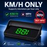 Car  head-up display, Km   windshield speedometer projector with speed display and overspeed alert, automatic light sensor, mile/kilometer speed display, USB plug and play, suitable for all car models, Image 5