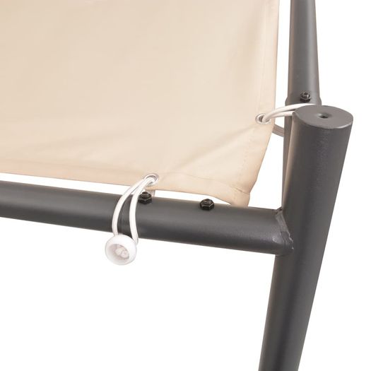 Gazebo Pavilion Tent Canopy  Steel Beige