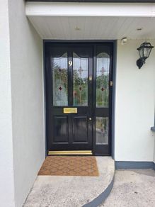 Solid Teak Georgian Front Door