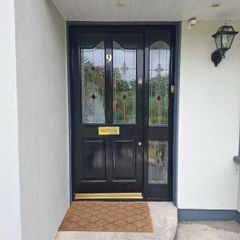 Solid Teak Georgian Front Door