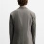 ZARA Men's Houndstooth Blazer Camel Size 44! Image 6