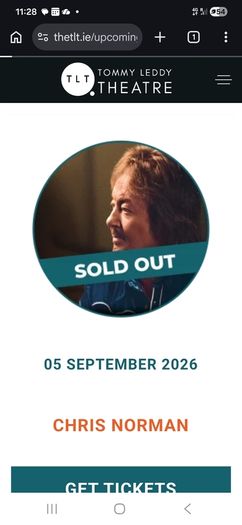 Chris Norman tickets x 2