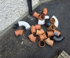 110mm Drainage Pipe Fittings, Job Lot