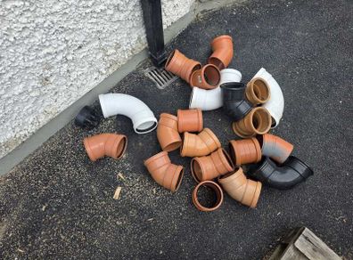 110mm Drainage Pipe Fittings, Job Lot