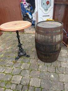 Barrel and table