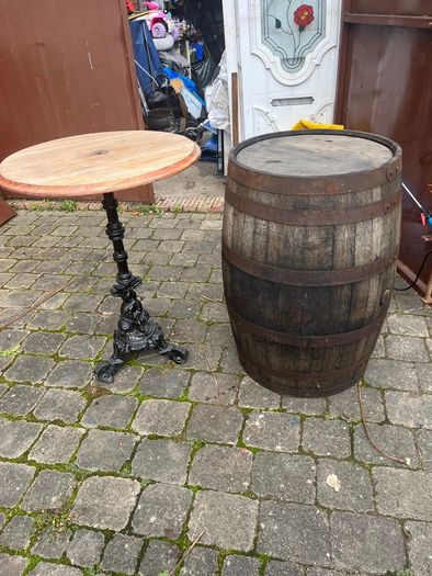 Barrel and table