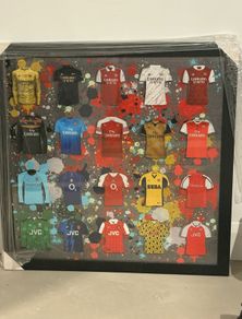 Arsenal FC Shirt History Wall Art Framed