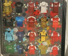 Arsenal FC Shirt History Wall Art Framed