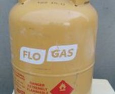 Empty 14,7 kg Butane gas bottle