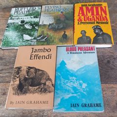 5 signed hardback books, Iain Grahame, D18 post 7e